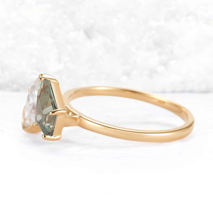 Toi Et Moi Two Stone Marquise & Kite Gemstone Rings