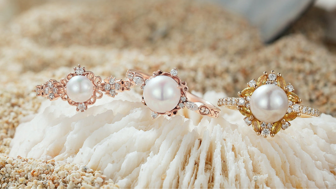 Pearl Engagement Rings