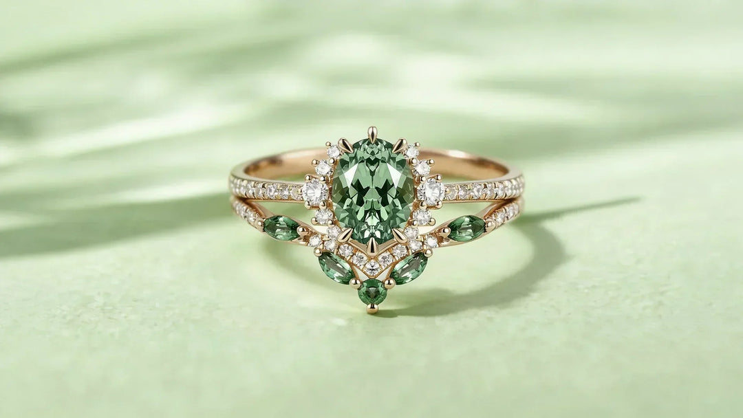 Green Sapphire Engagement Rings