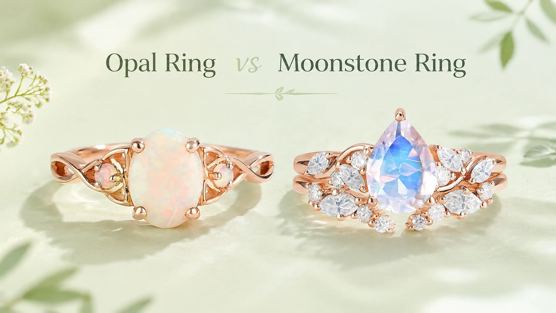 Opal Ring vs Moonstone Ring