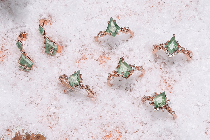 Iver Jewelry’s Moss Agate collection