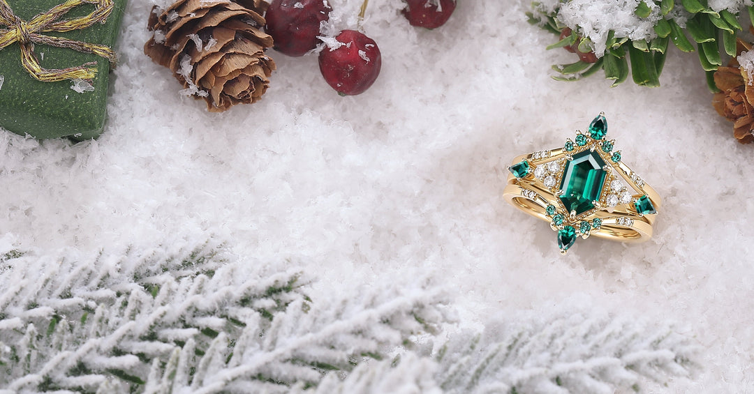 Hexagon Engagement Rings