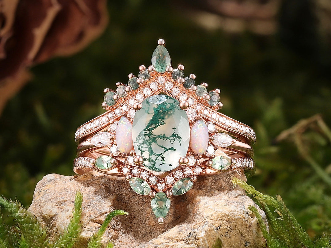 Mystic Bloom Ring Set - Iver Jewelry