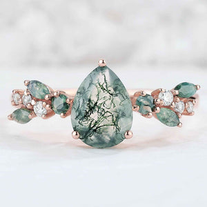 Moss Agate Ring