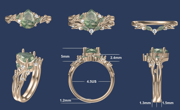 Custom-made ring set for Braeden Steuer