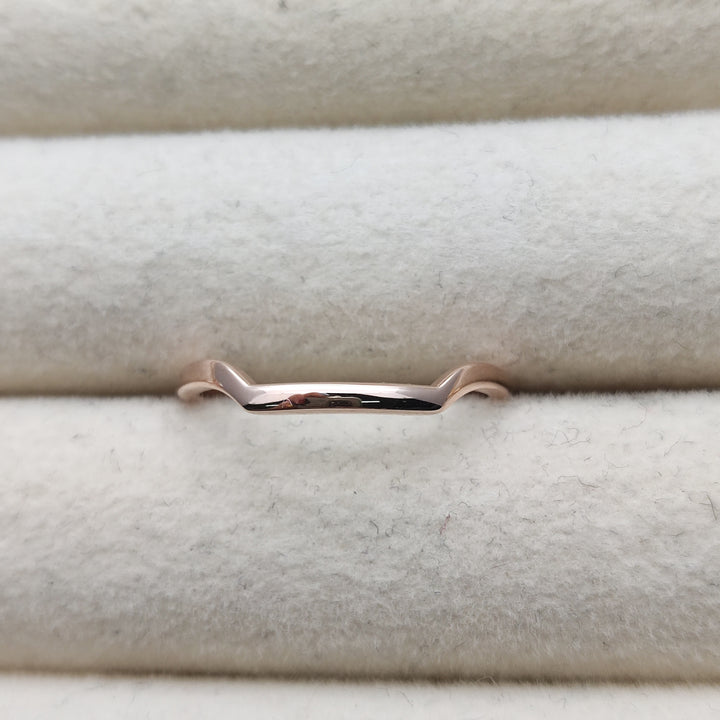 Custom Curved Matching Band for Dustin Newell - 14k Yellow Gold