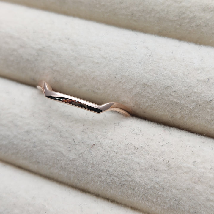 Custom Curved Matching Band for Dustin Newell - 14k Yellow Gold