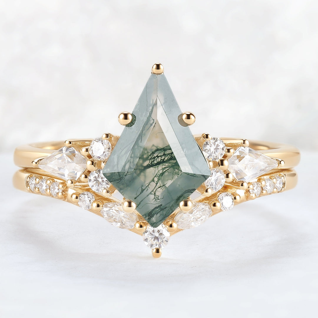 Cluster_Kite_Cut_Moss_Agate_Gemstone_Ring_Set_2