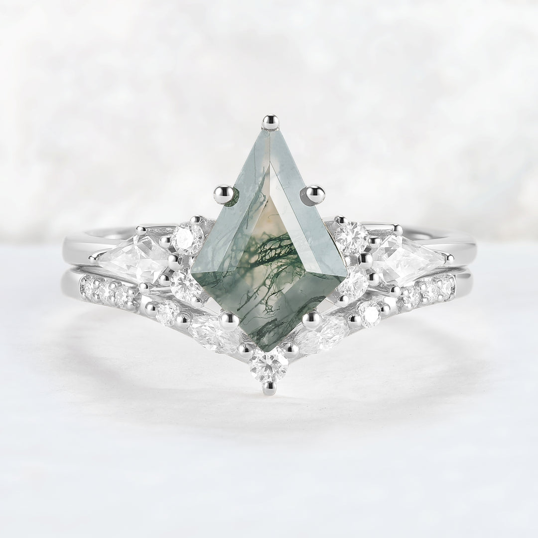 Cluster_Kite_Cut_Moss_Agate_Gemstone_Ring_Set_3