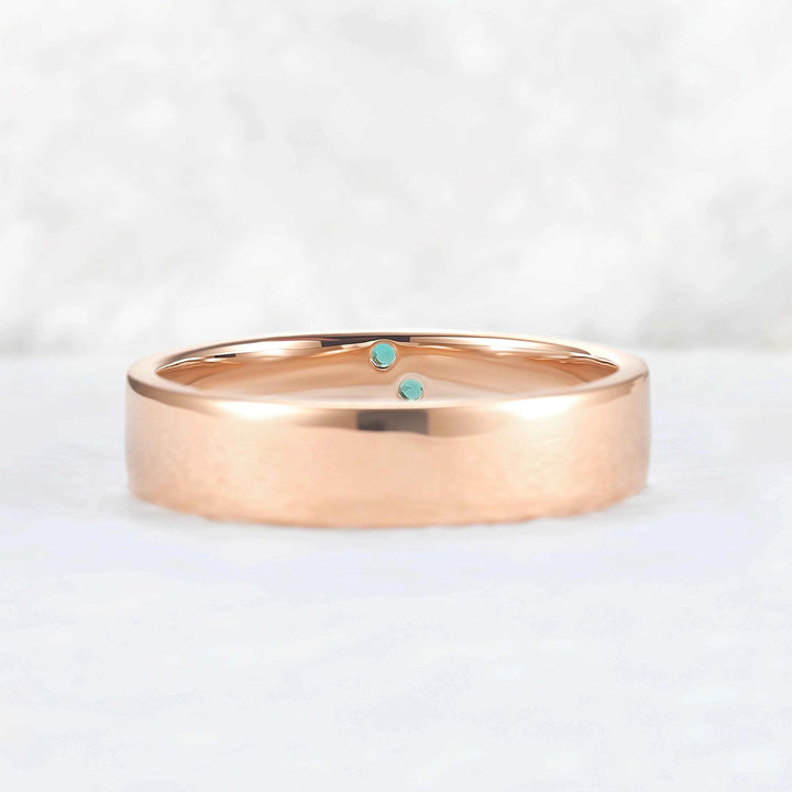 Inner Birthstone Rose Gold  Gemstone Ring