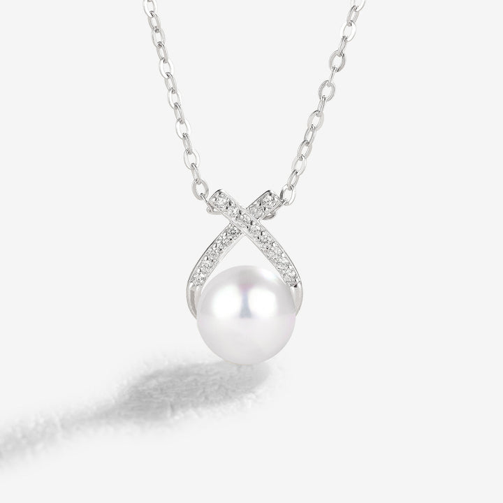 Mobius 7.5 mm 16 inch  Akoya Pearl Necklace
