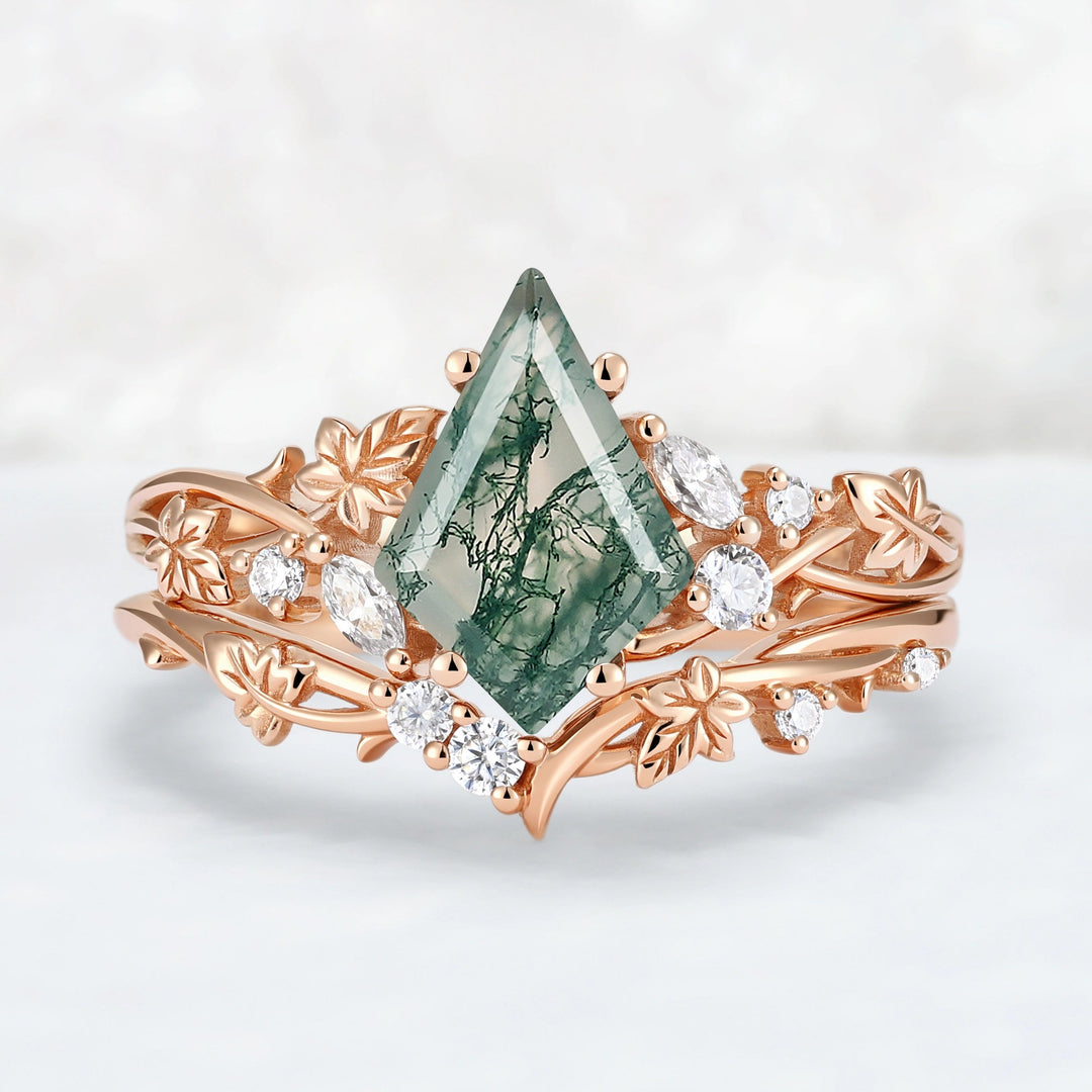 Nature_Inspired_Kite_Cut_Moss_Agate_Lvy_Leafy_Gemstone_Rings_Set_2pcs_4