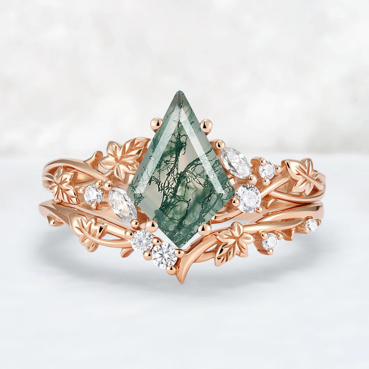 Nature_Inspired_Kite_Cut_Moss_Agate_Lvy_Leafy_Gemstone_Rings_Set_2pcs_4