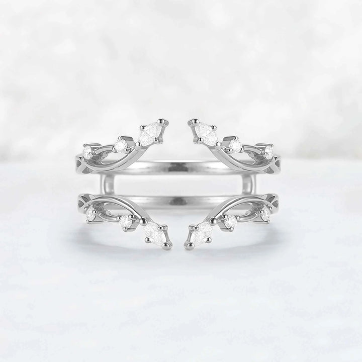 Nature Inspired Moissanite Vine Enhancer Ring