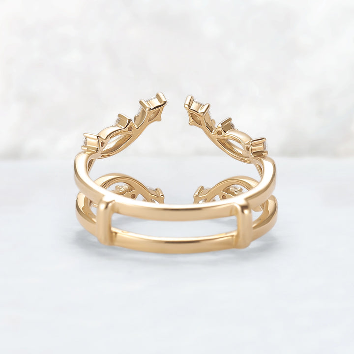 Nature Inspired Moissanite Vine Enhancer Ring