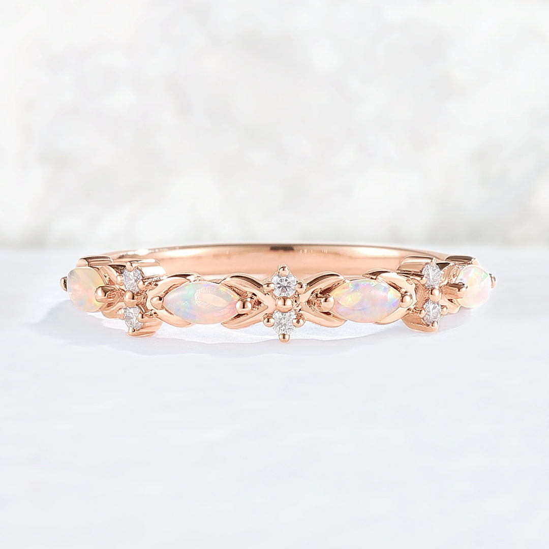 Nature_Marquise_Shaped_Opal_Rose_Gold_Stacking_Ring_7