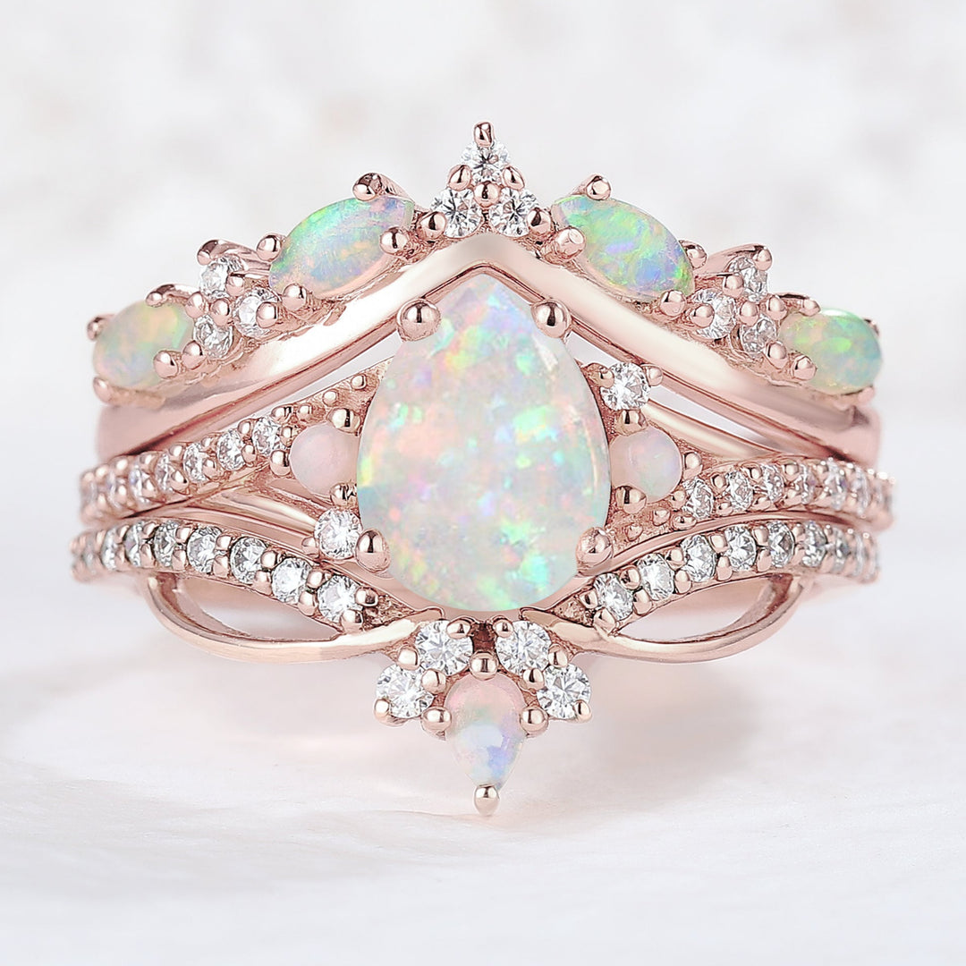 Nature_Oval_Shaped_Opal_Vine_Handmade_Ring_Set_3pcs_1