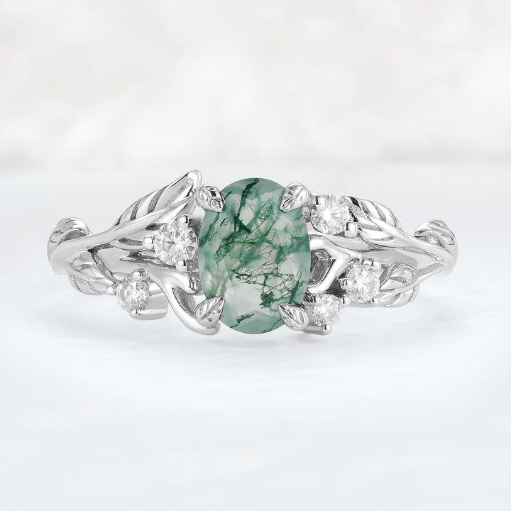 Nuture_Inspired_Oval_Cut_Moss_Agate_Leafy_10K_White_Gold_Engagement_Ring_2