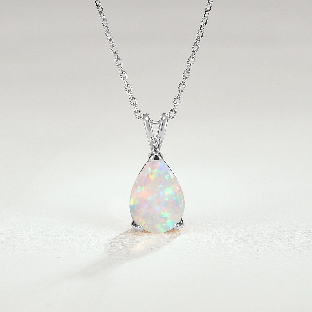 Princess Pear Shaped Opal Necklace