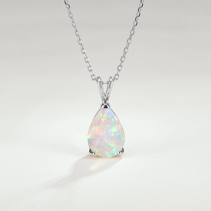 Princess Pear Shaped Opal Necklace
