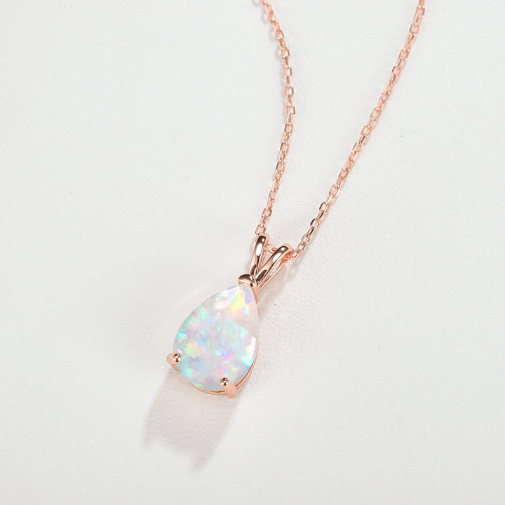 Princess Pear Shaped Opal Necklace