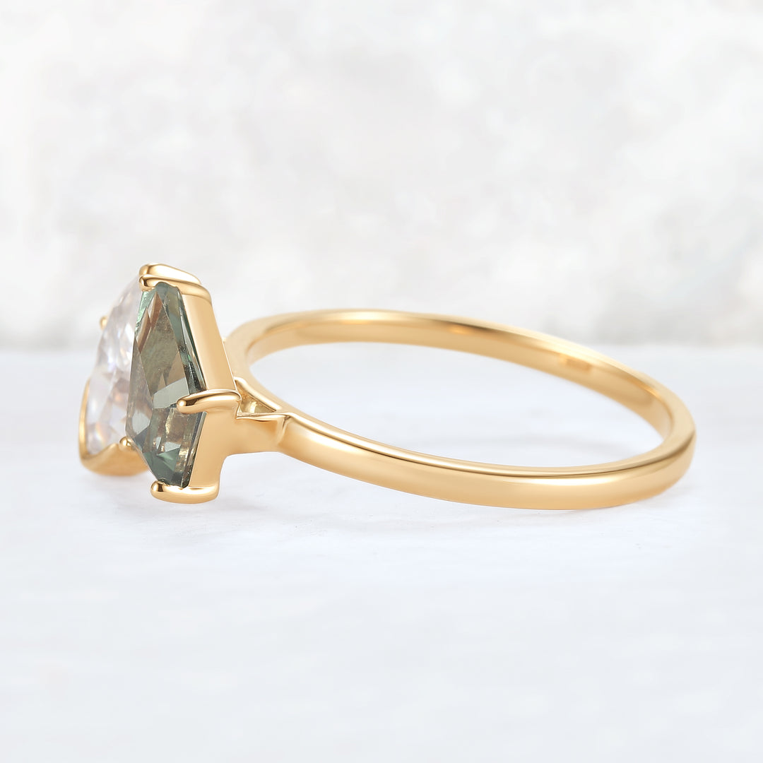 Toi Et Moi Two Stone Marquise & Kite Gemstone Ring