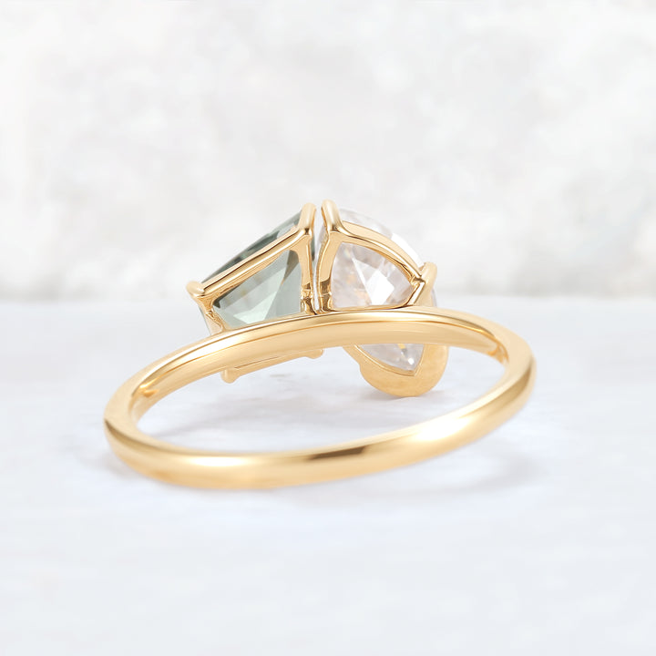 Toi Et Moi Two Stone Marquise & Kite Gemstone Ring