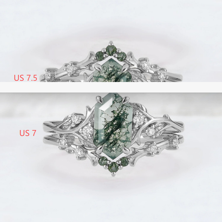 Custom White Gold Ring For Jenica US 7 & US 7.5
