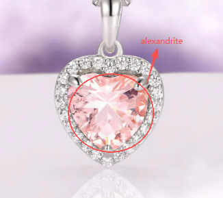Customer  9mm Heart Cut Alexandrite Necklace for Blazeeee | JH